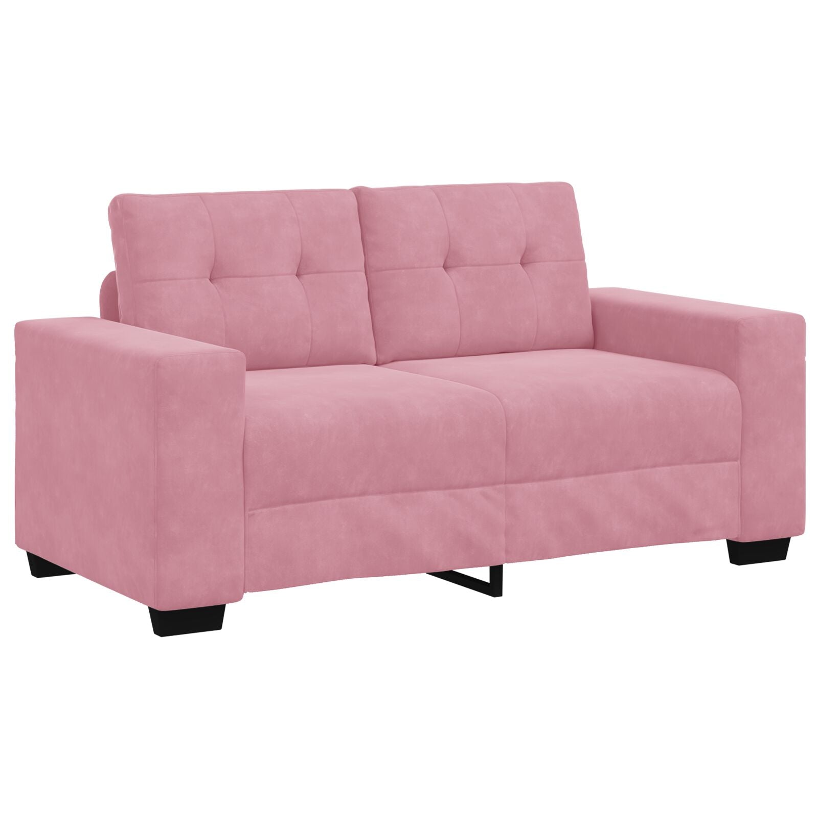 Loveseat Bank Fluweel Fluwelen Roze 120 cm