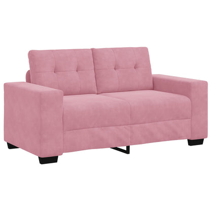 Loveseat Bank Fluweel Fluwelen Roze 120 cm