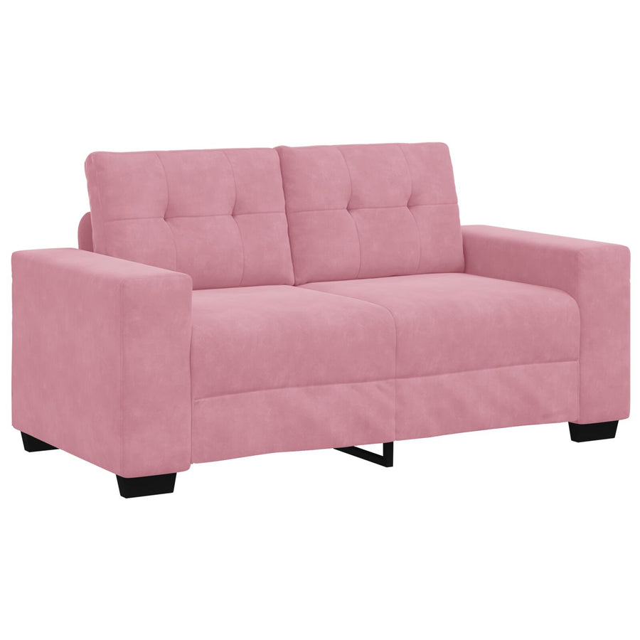 Loveseat Bank Fluweel Fluwelen Roze 120 cm