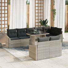 Tuin Sofa Set Set Van 9 Grijs Polyrattan Tuin Sofa Set