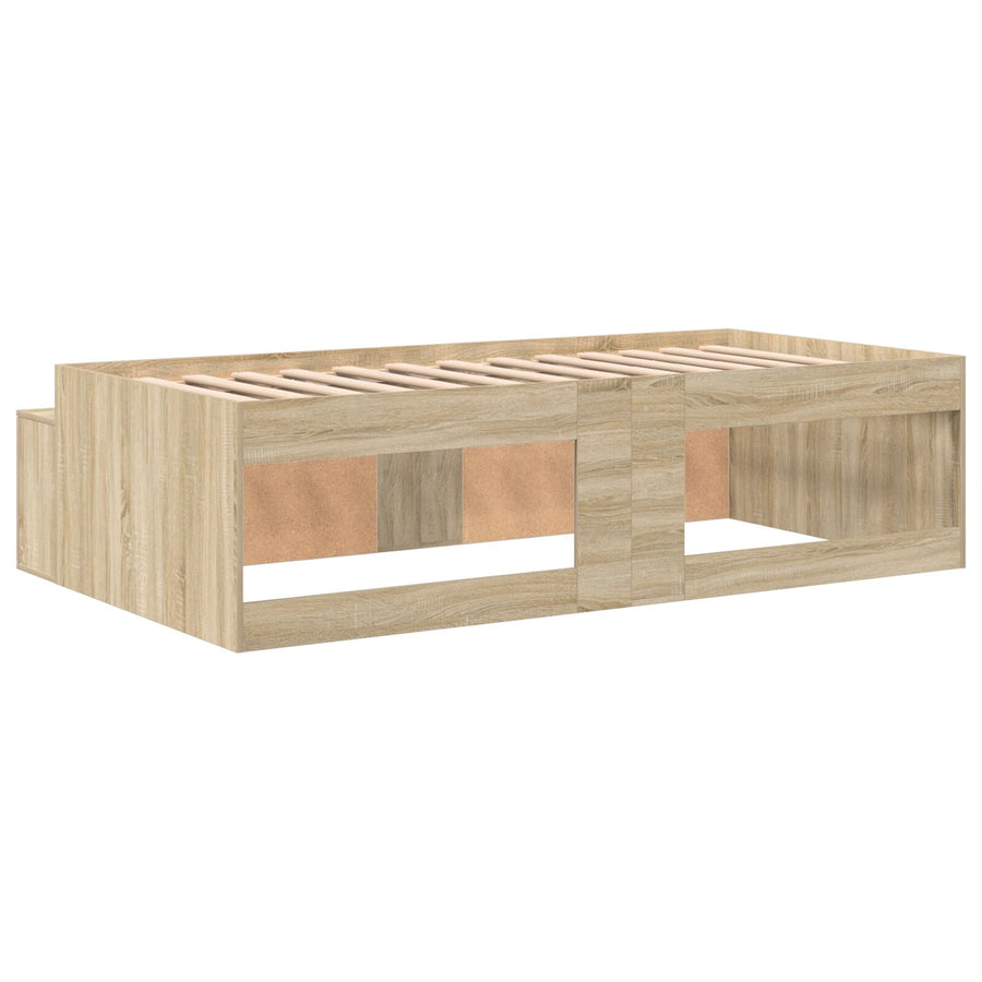 Opslag Bed Frame Sonoma Eiken 90X200 Cm