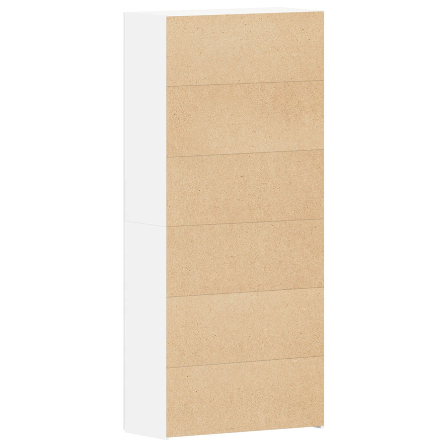 Schoenenkast Wit 80X35.5X180 Cm Gefabriceerd Hout