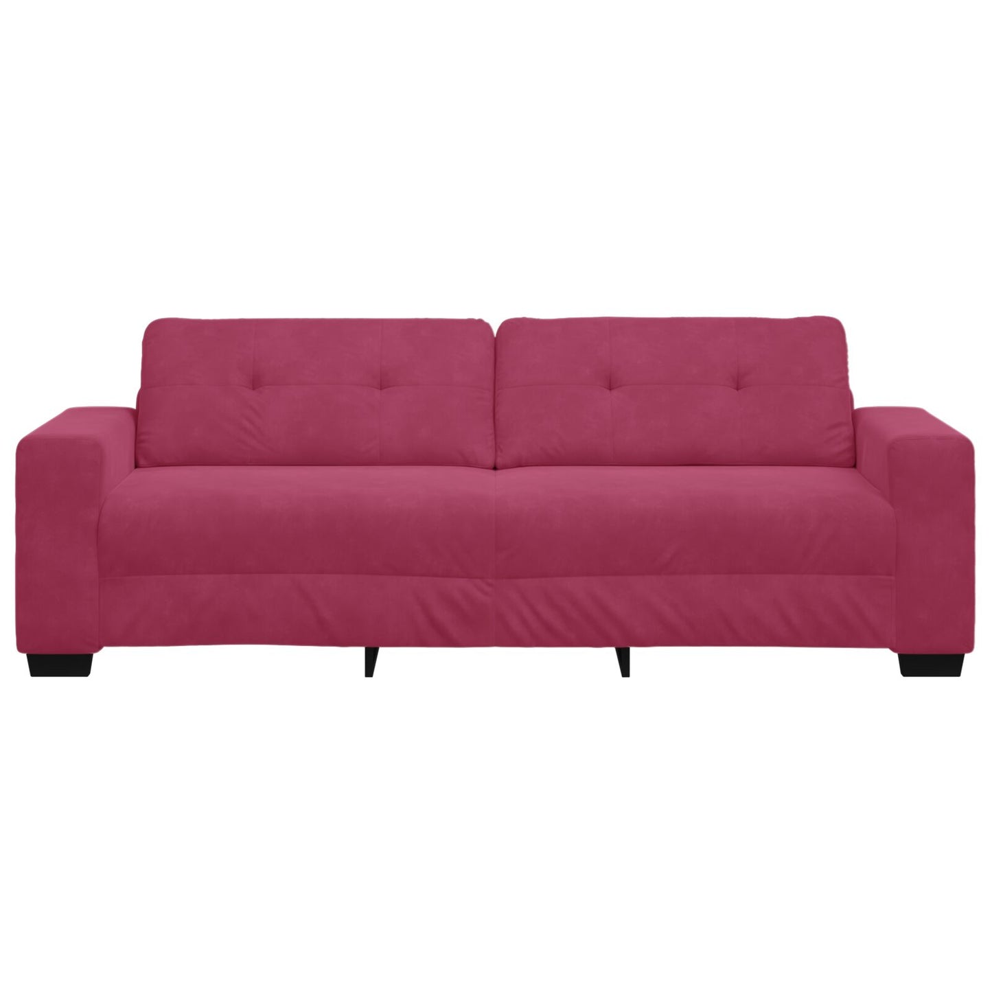 3-Zitsbank Fluweel Fluwelen Wijnrood 180 cm