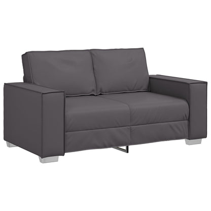 Loveseat Kunstleer Grijs 120 cm