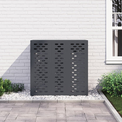 Airconditioner Cover Staal Anthraciet 110 x 50 x 105 cm