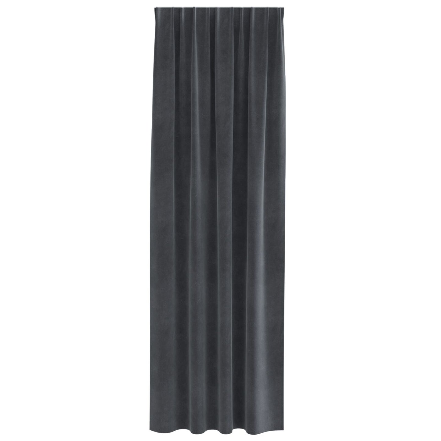 Zwarte Uitsluitgordijnen Met Topband 2 Stuks Lichtgrijze Fluweel Lichtgrijs 140 x 225 cm met stiksel