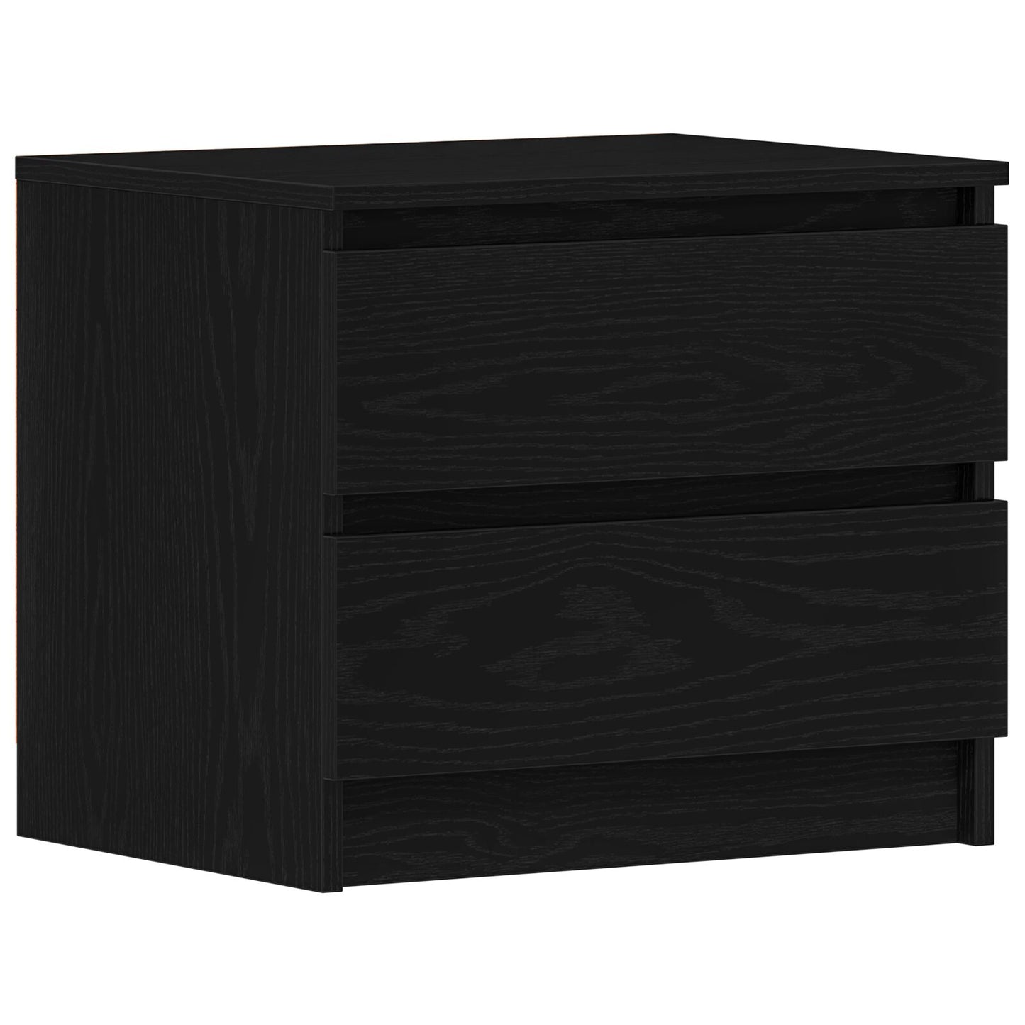 Nachtkastjes 2 Stuks Zwart Eiken 50X40X43,5 Cm Geengineerd Hout