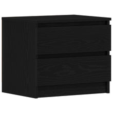Nachtkastjes 2 Stuks Zwart Eiken 50X40X43,5 Cm Geengineerd Hout