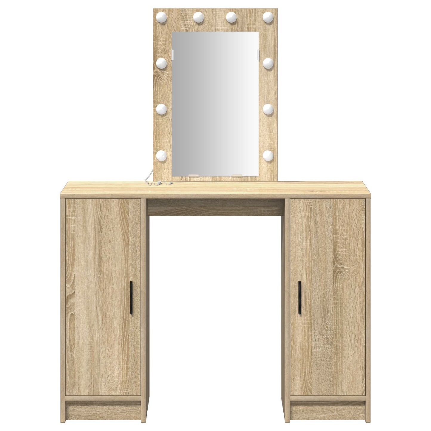 Kaptafel Met Led Verlichting In , 102X33X135 Cm Sonoma eiken