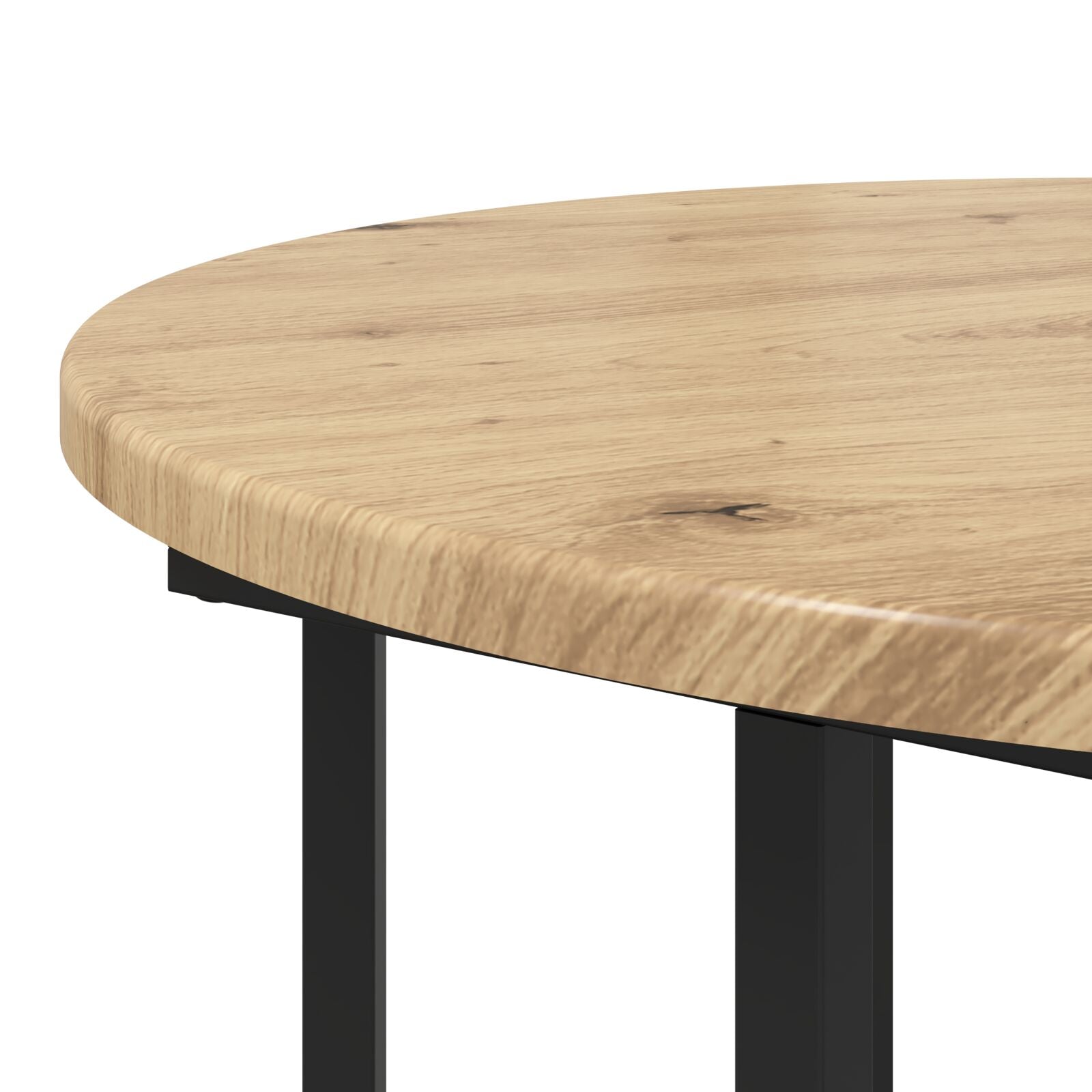 Bijzettafel 2 Stuks Geengineerd Hout En Metaal Artisan eiken