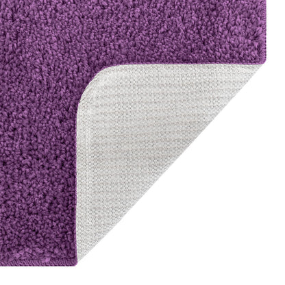 2-Delige Badmat Set E Polypropyleen Antislip Paars