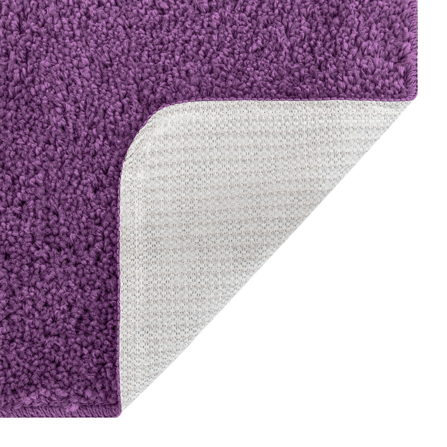 2-Delige Badmat Set E Polypropyleen Antislip Paars