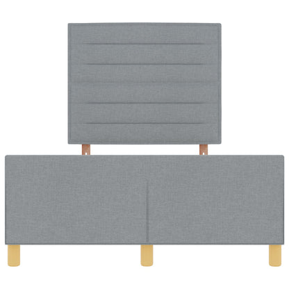 Bedframe Lichtgrijs 120X190 Cm Stof Crème