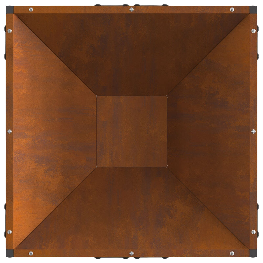 Vuurkorf Vierkant 50X50X35 Cm Weerbestendig Staal