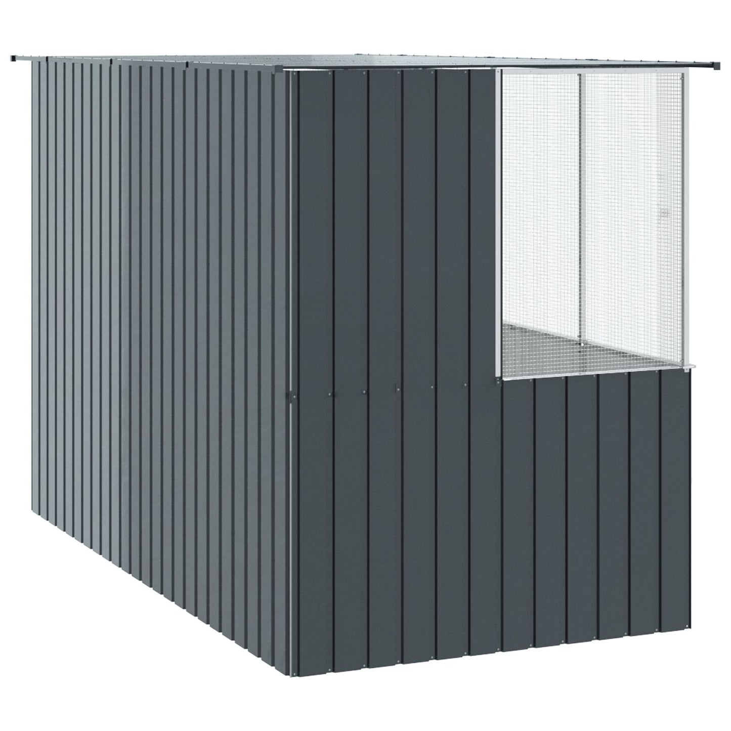 Vogelkooi Antraciet 215X78X200 Cm Gegalvaniseerd Staal