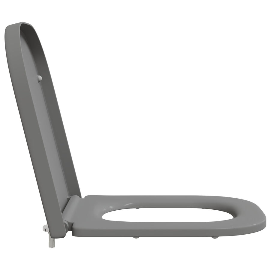 Snelle Toiletbril Met Soft Close Duroplast Grijs