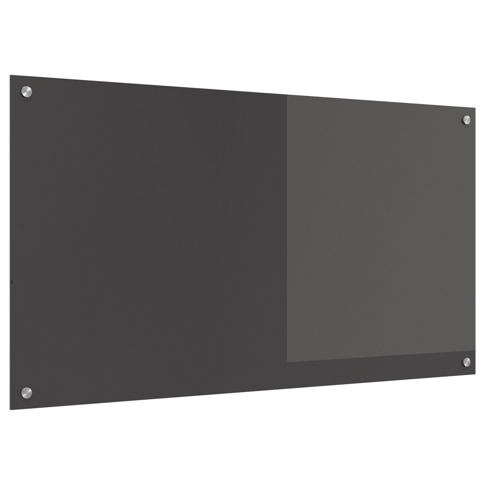 Keuken Achterwand 110X60X0,6 Cm Gekleurd Glas Donkergrijs 110 x 60 cm