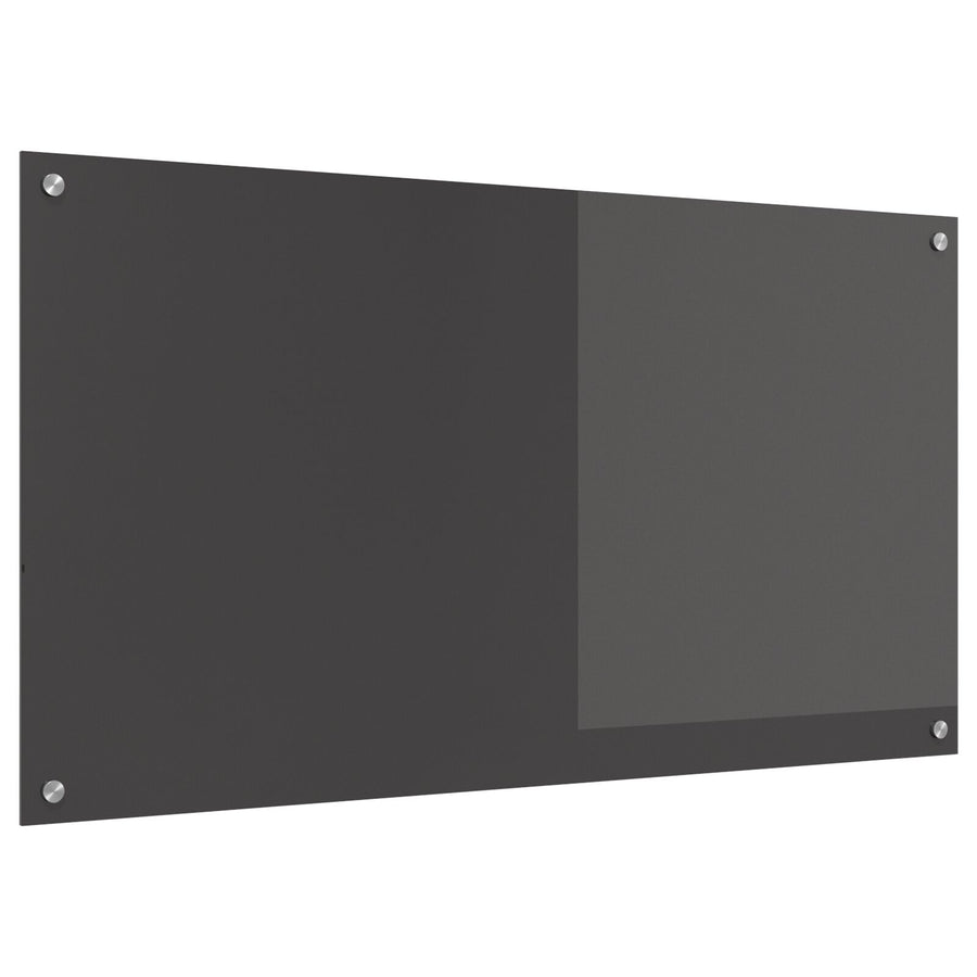Keuken Achterwand 110X60X0,6 Cm Gekleurd Glas Donkergrijs 110 x 60 cm
