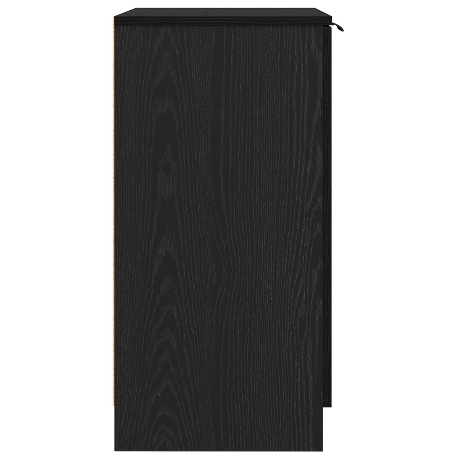Schoenenkast Zwart Eik 59X35X70 Cm Gebeitst Hout