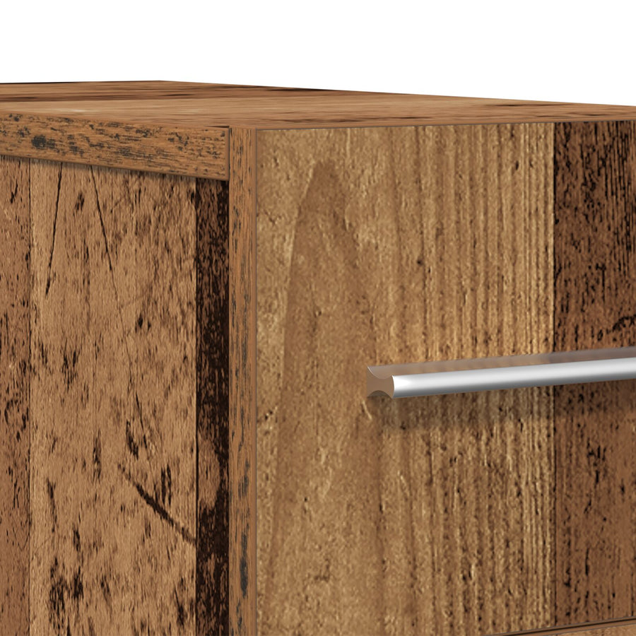 Apothekerskast Oud Hout 20X45,5X60 Cm Bewerkt Hout