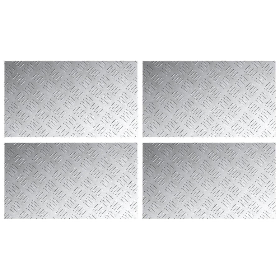 Aluminium Ruitplaten 4 St Antislip 70X40 Cm 70 x 40 x 0.2 cm Rechthoekig