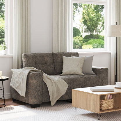 Loveseat Bank Kunstleer Donkergrijs 120 cm 120 cm
