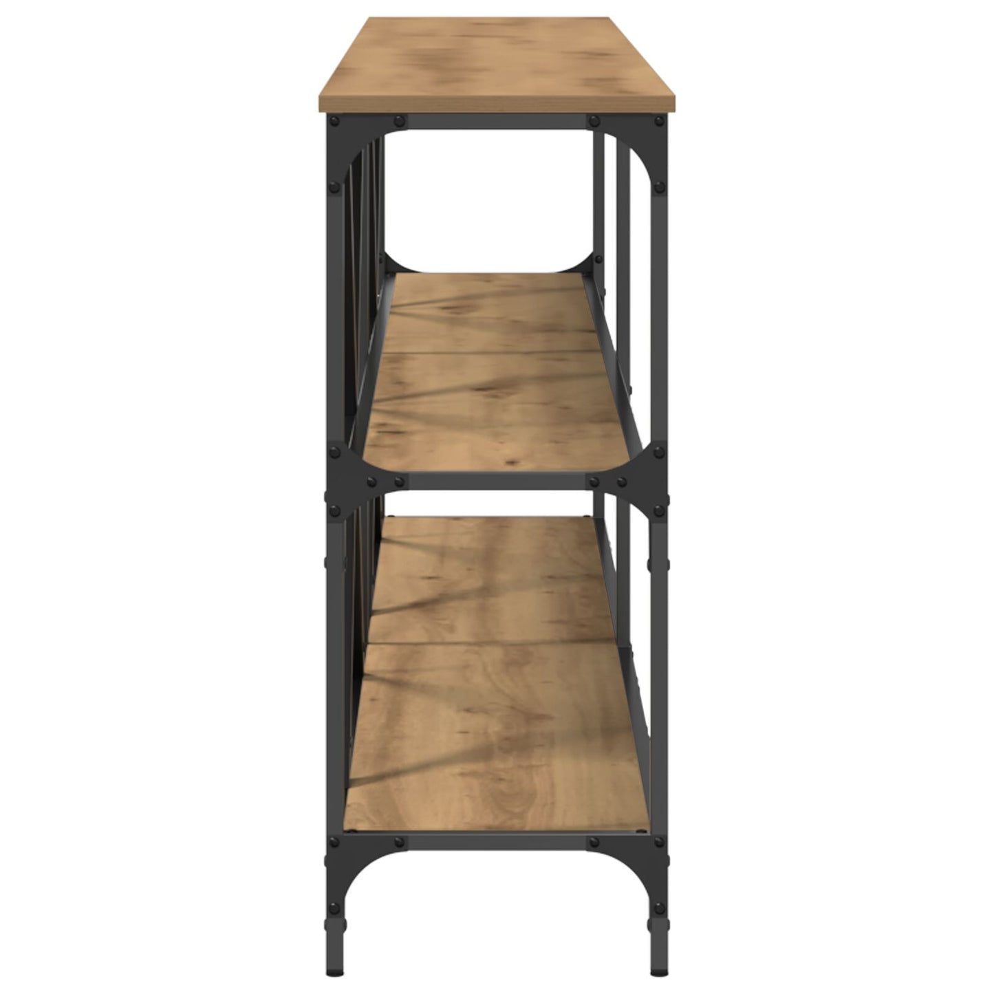Console Tafel Artisan Eiken 200X30X75 Cm Engineered Hout & Staal