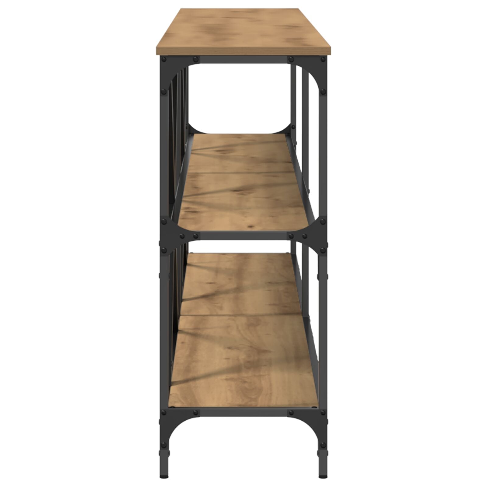 Console Tafel Artisan Eiken 200X30X75 Cm Engineered Hout & Staal