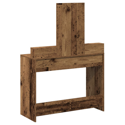 Kaptafel Met Lades 100 x 41 x 140 cm Oud hout