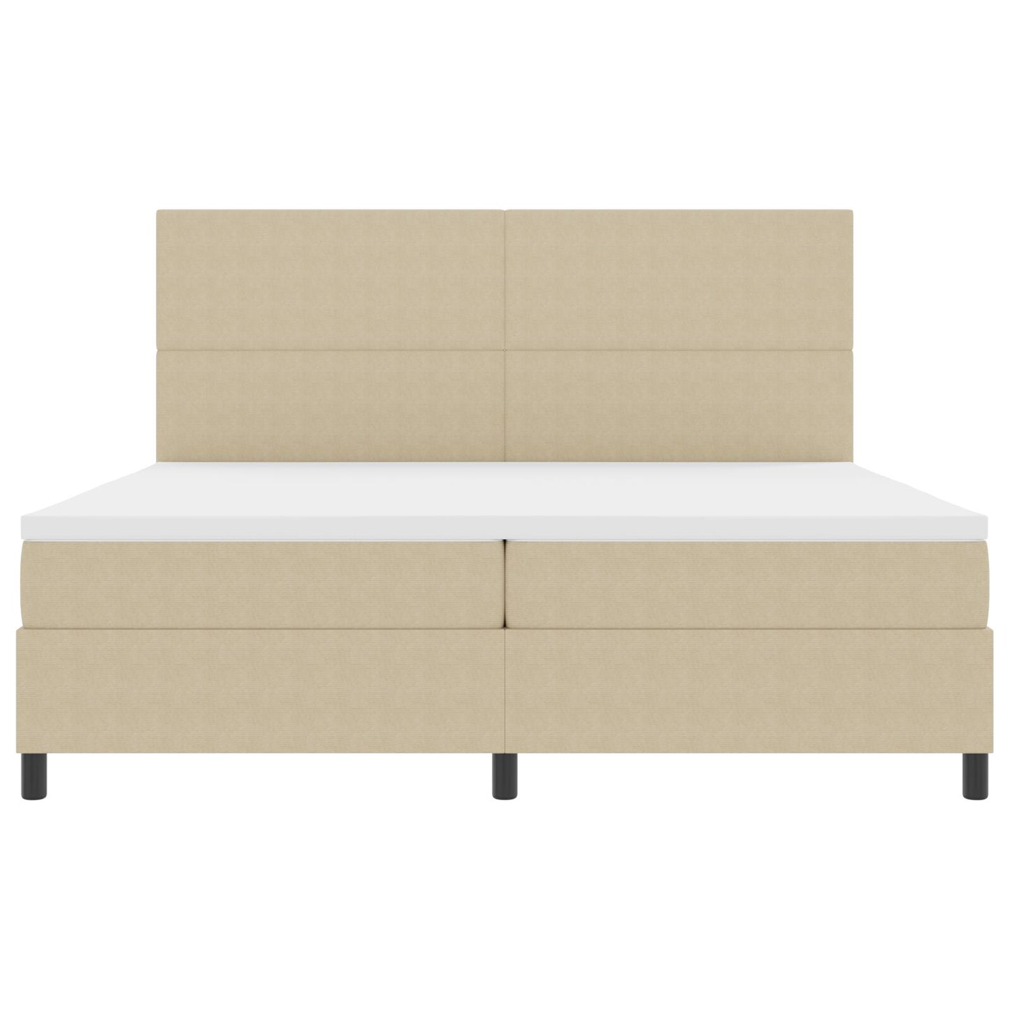 Boxspringbed Met Matras Lichtgroen Grijs 200X200 Cm Corduroy Stof