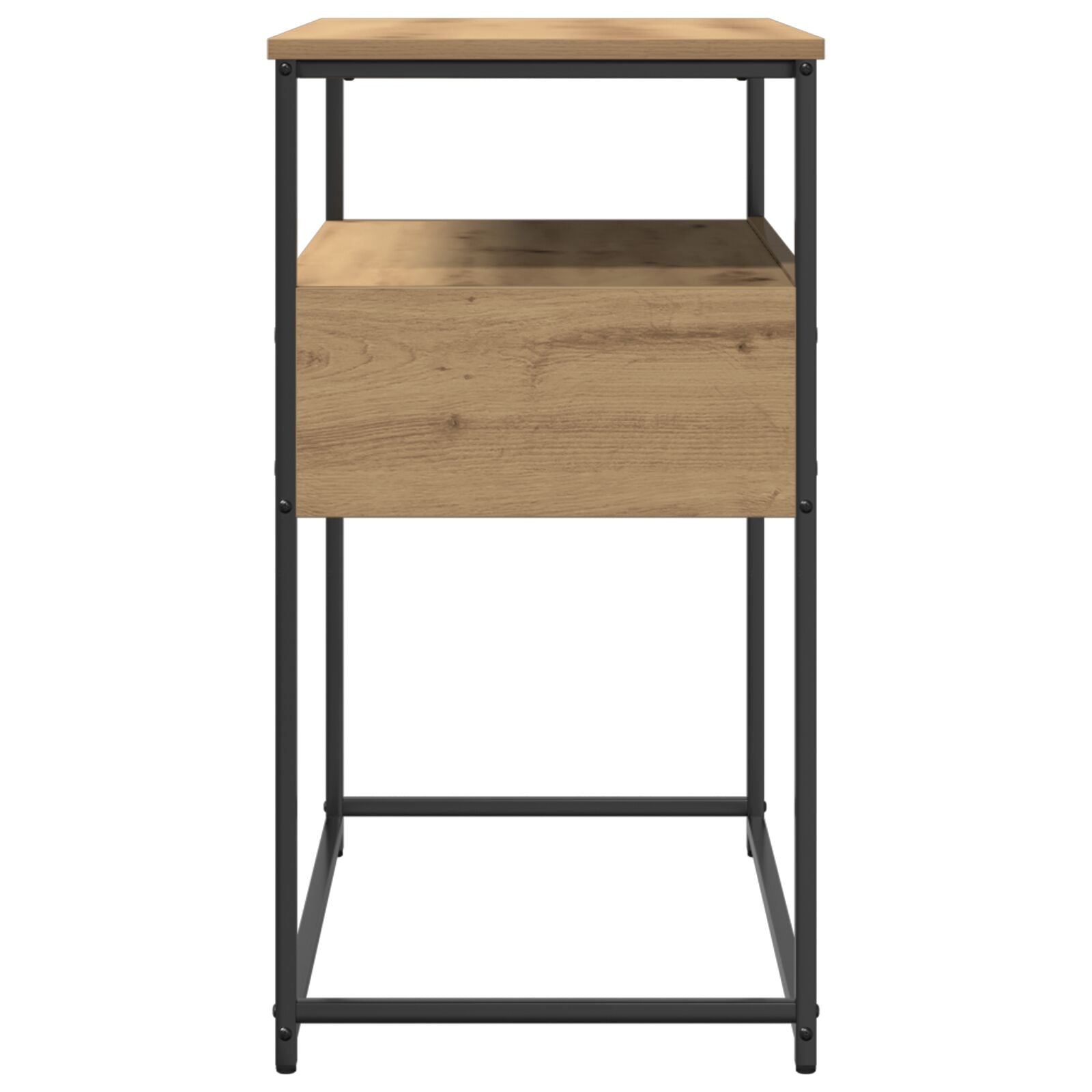 Console Tafel Artisan Eik Gelaagd Hout En Staal Artisan eiken 75 x 40 x 75 cm