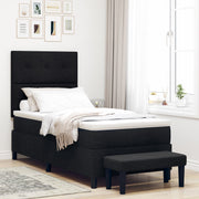 Boxspringbed 80x200 cm zwart stof