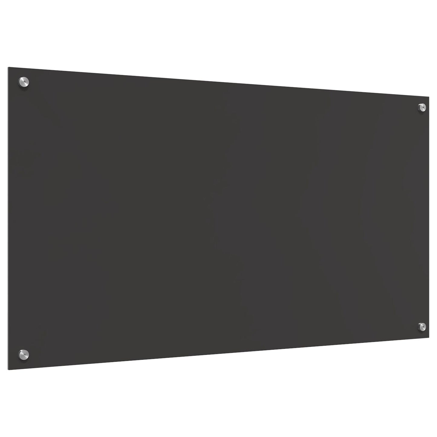 Keuken Achterwand 110X60X0,6 Cm Gekleurd Glas Donkergrijs 110 x 60 cm
