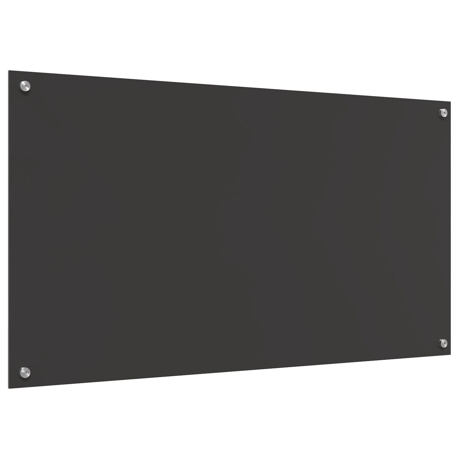 Keuken Achterwand 110X60X0,6 Cm Gekleurd Glas Donkergrijs 110 x 60 cm