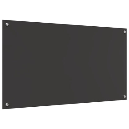 Keuken Achterwand 110X60X0,6 Cm Gekleurd Glas Donkergrijs 110 x 60 cm