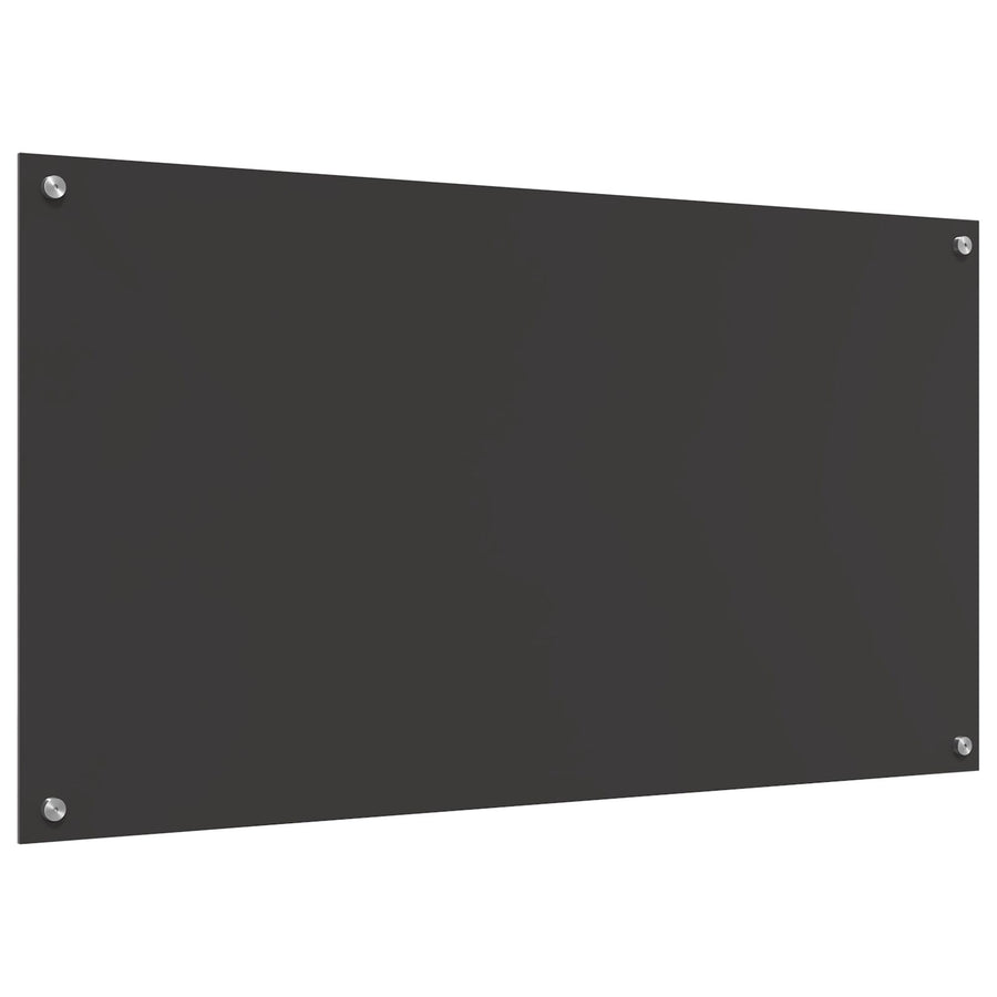 Keuken Achterwand 110X60X0,6 Cm Gekleurd Glas Donkergrijs 110 x 60 cm
