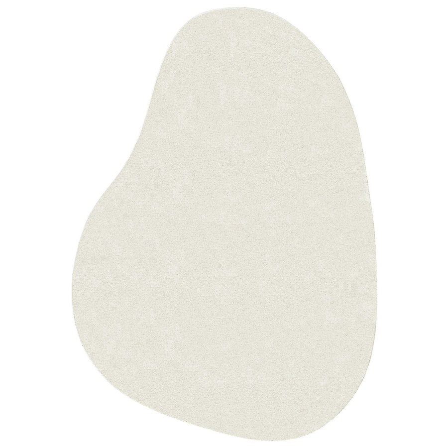Vloerkleden Polyester Vloerkleden Overig Crème 120 x 170 cm Ovaal-Golfrand