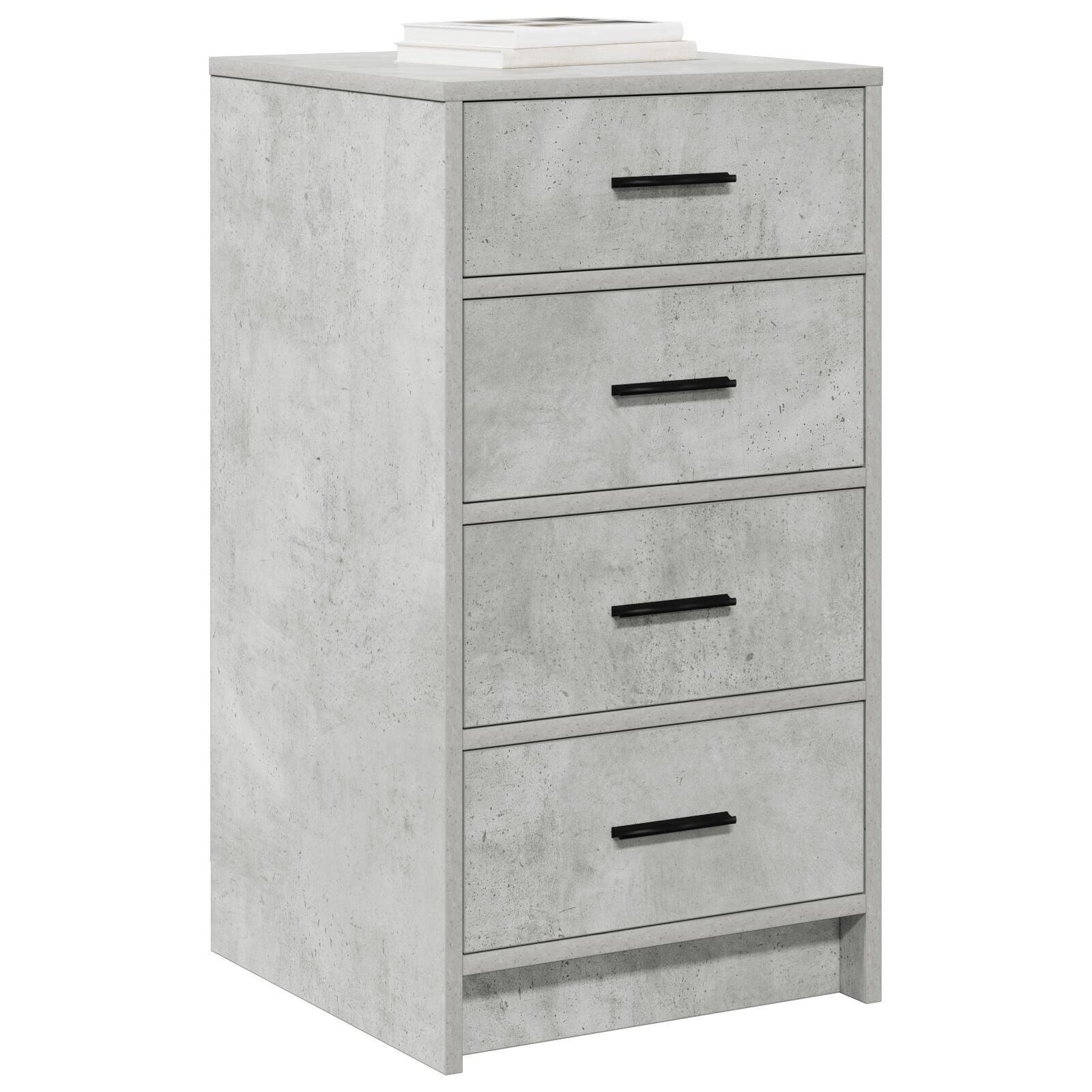 Sideboard 40X41X75 Cm Bewerkt Hout Betonnen grijs
