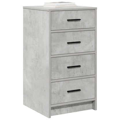 Sideboard 40X41X75 Cm Bewerkt Hout Betonnen grijs