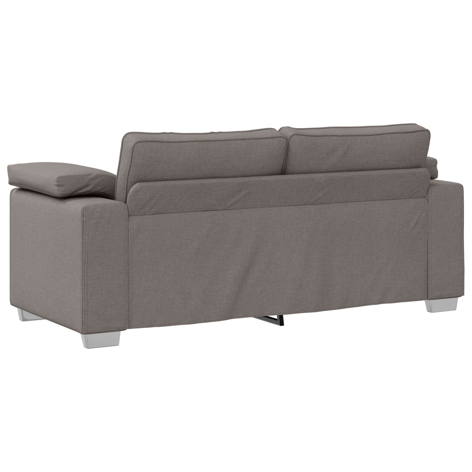 Loveseat Bank Stof Taupe 140 cm
