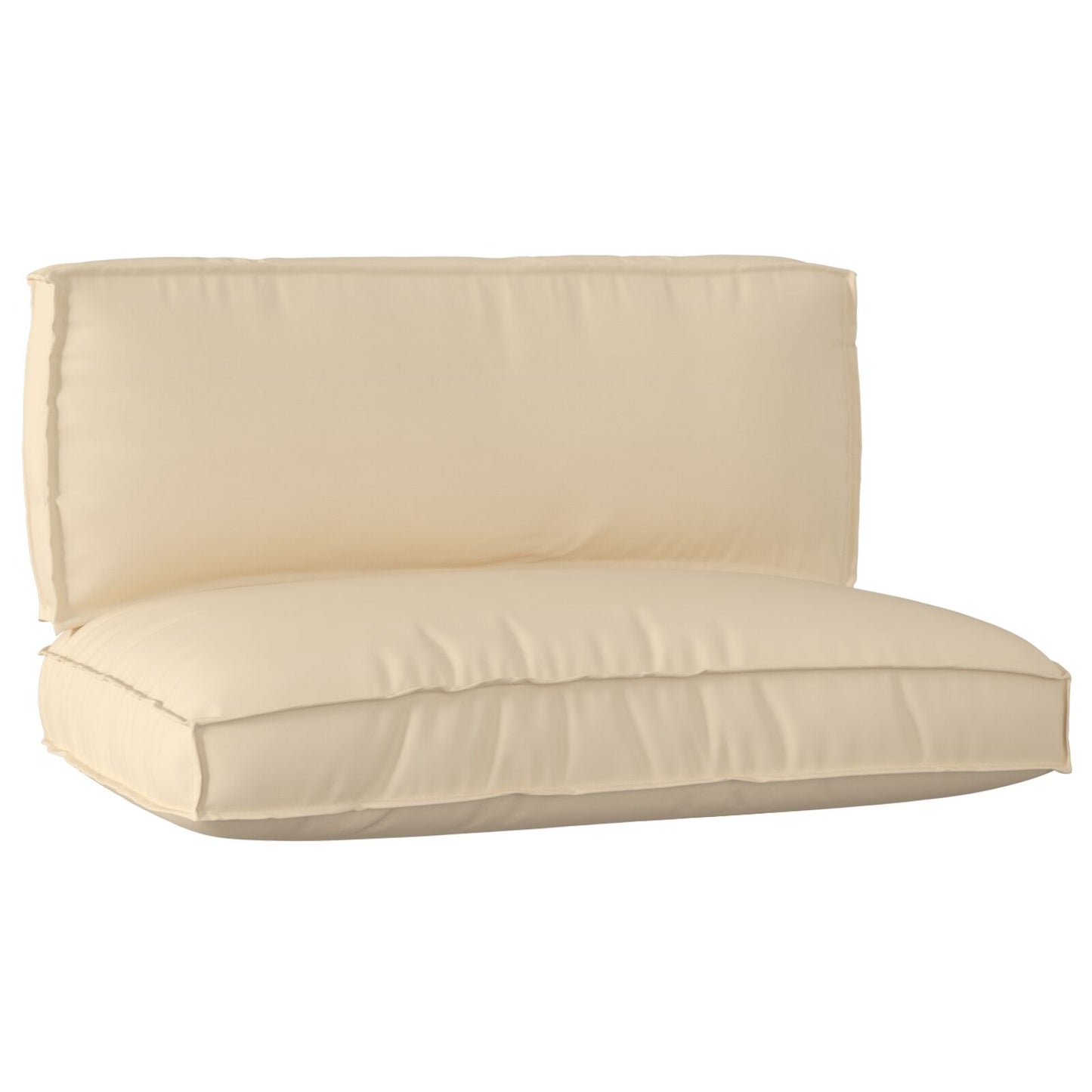 Palletkussen Set Set Van 2 Beige Polyester Palletkussen