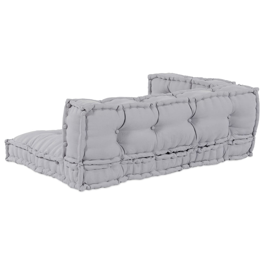 Pallet Sofa Kussen Met Arm- En Rugsteun - Stof Grijs 3x kussens