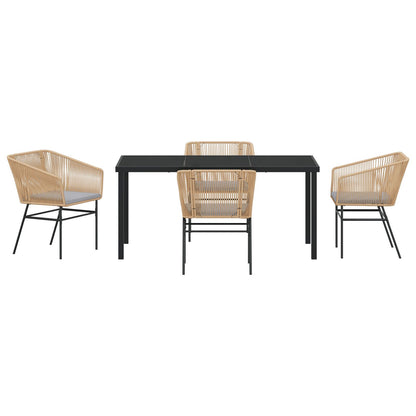 Set Van 3 Bruin Pe Rattan Standaard Uv-Bestendige Materialen