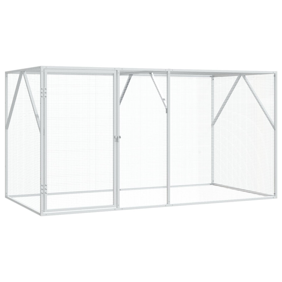 Vogelvolière Antraciet Staal 102 x 208 x 108 cm