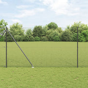 Afrasteringspaal 10 x 1,5 m grijs 16x16 mm