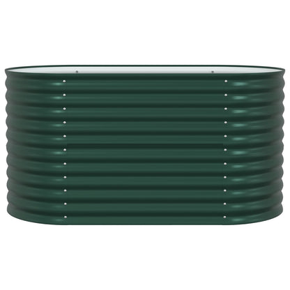 Tuin Verhoogd Bed Gegalvaniseerd Staal 160 x 80 x 81 cm Groen