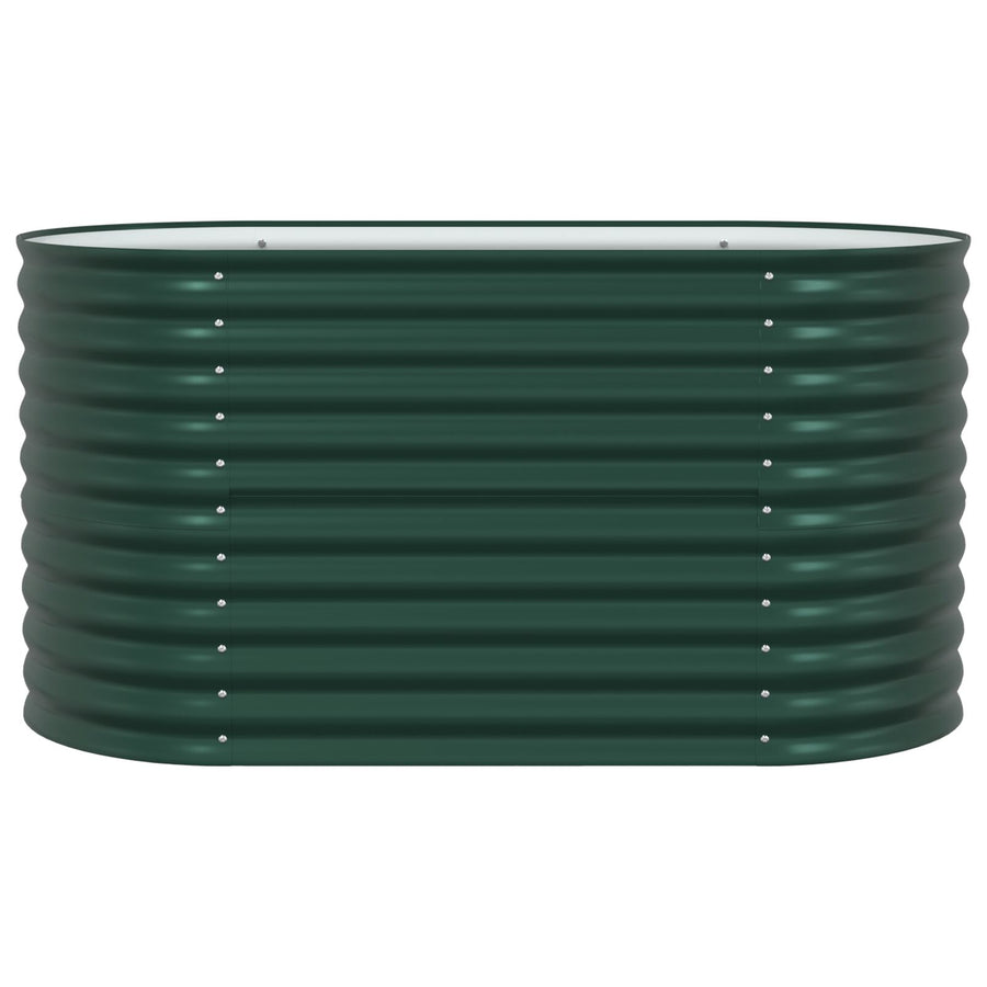 Tuin Verhoogd Bed Gegalvaniseerd Staal 160 x 80 x 81 cm Groen