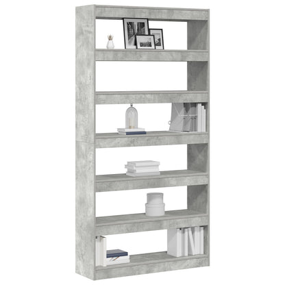 Boekenplank Grijs Bewerkt Hout 100 X 30 X 198 Cm Boekenplank