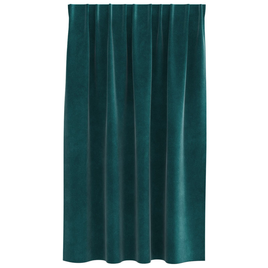Zwarte Lichtegolf Gordijnen Met Top Tape 2 Stuks Fluweel Donkergroen 140 x 140 cm met naaigaren