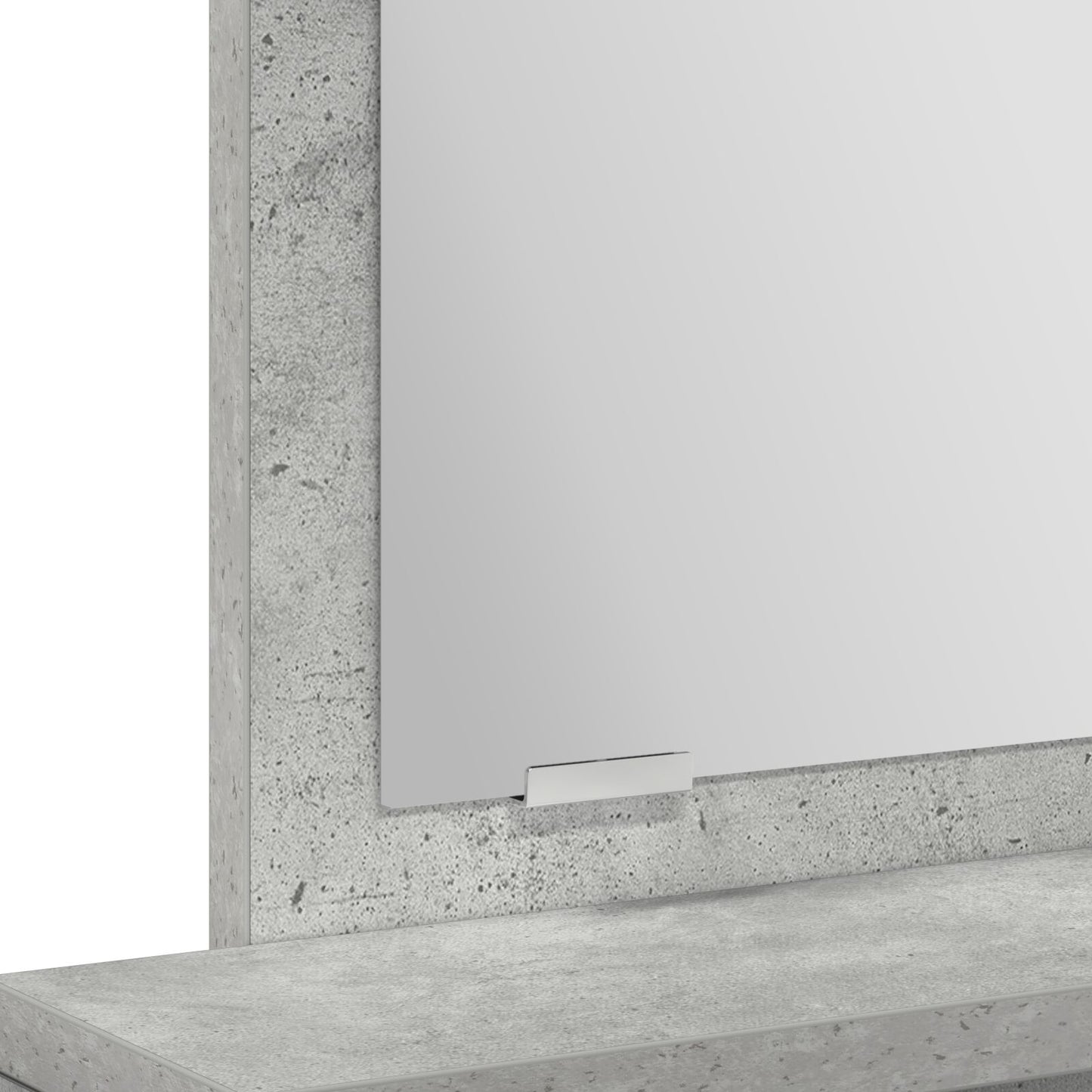 Kaptafel Met Lades Betonnen Grijs 50 x 41 x 140 cm Beton Grijs